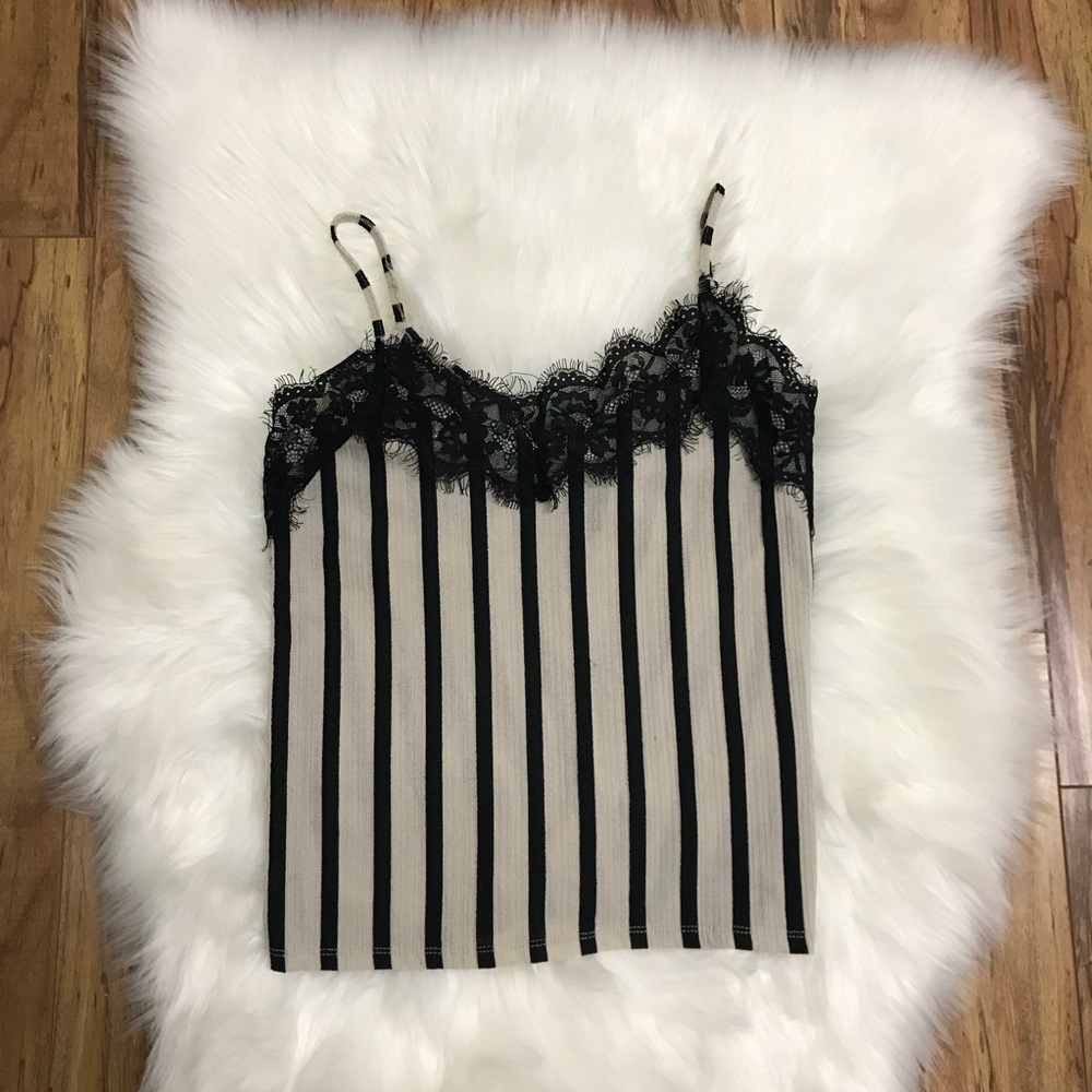 Zara Black & Cream Camisole